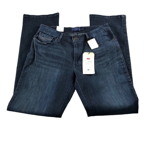 NWT Levis Sz33 Bold Curve Classic Straight Leg Jeans, Emroidered - Picture 1 of 15